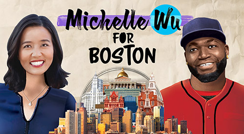 Big Papi Loves Boston, and Mayor Michelle Wu!